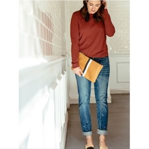 CLARE VIVIER STRIPE CLUTCH